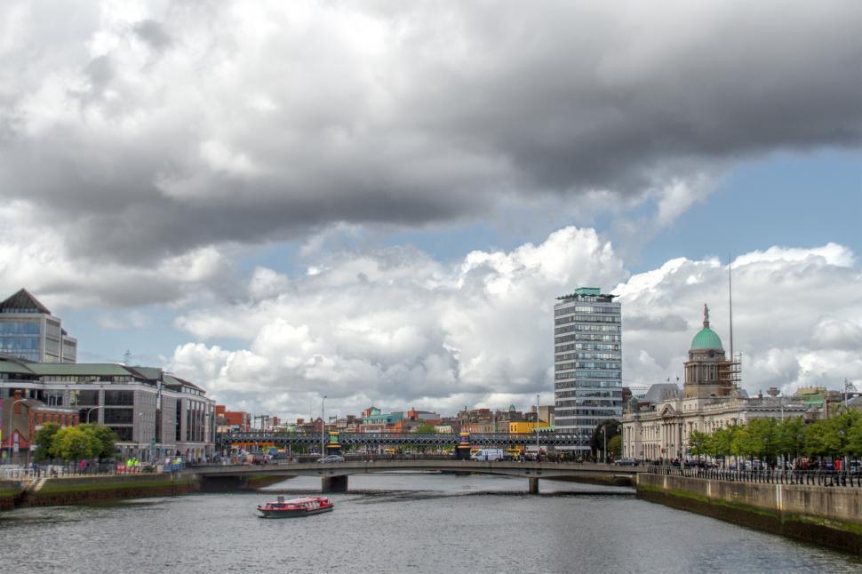 Free Image of River Liffey in Dublin 