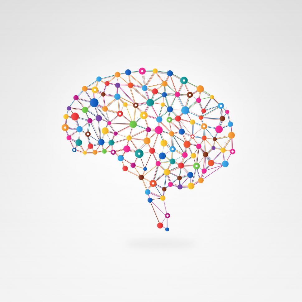 Download Free Stock Photo of Brain Connections - Creativity and Intelligence Concept 