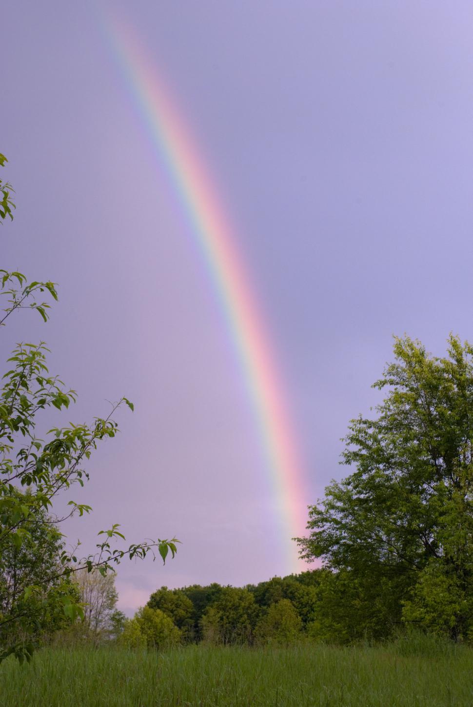 Free Image of Rainbow Over Field 