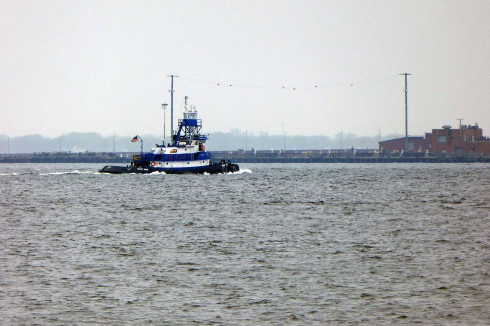 Free Image of Tugboat Cruising The Waters 
