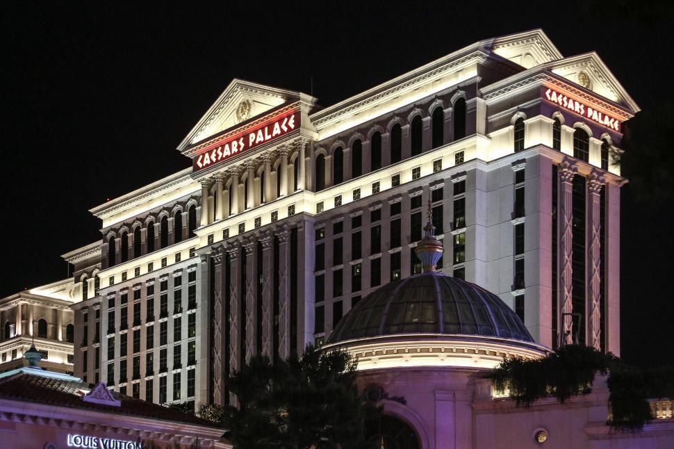Free Image of Low Angle View Of Caesars Palace 