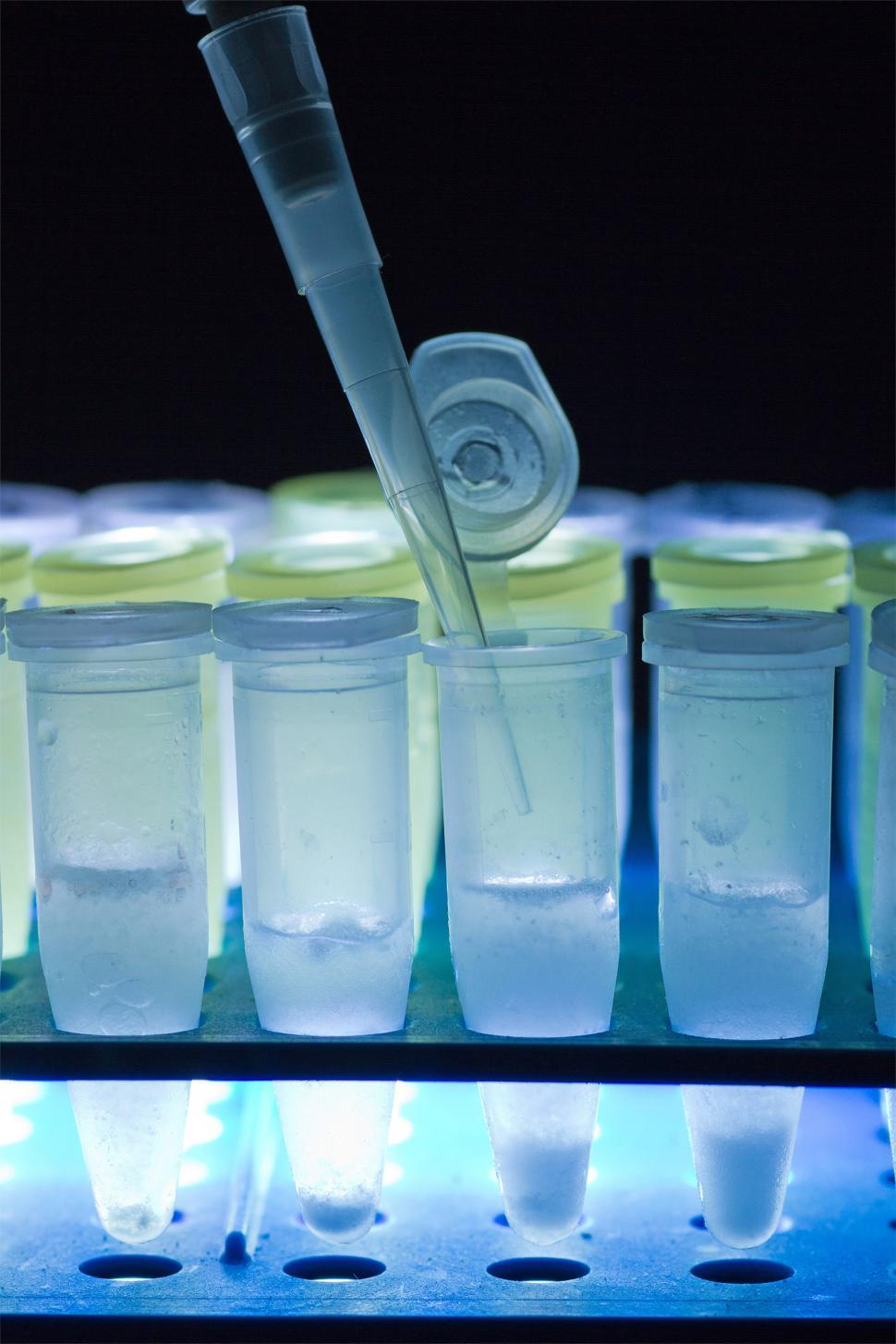 Free Image of Centrifuge tubes and pipette 