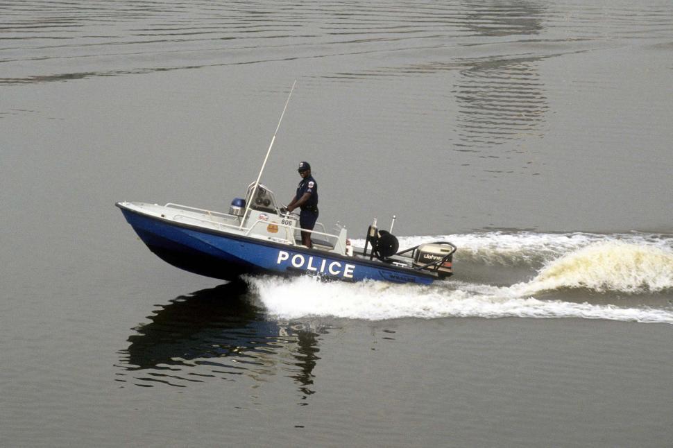 Download Free Stock Photo of Police Boat 