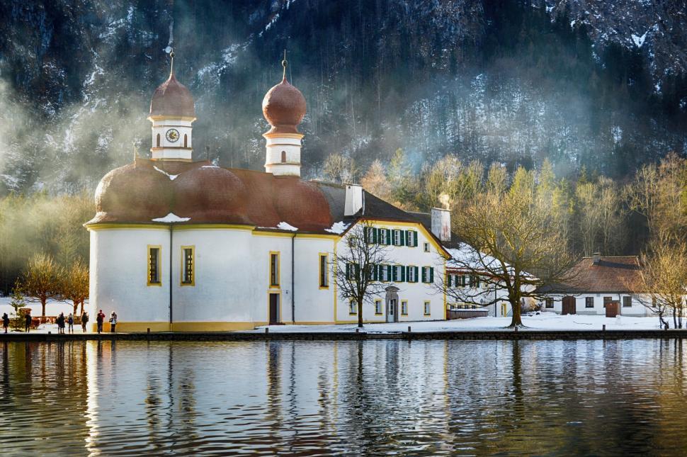 Free Image of St. Bartholomew's Church in the Berchtesgadener Land district of Bavaria in Germany  