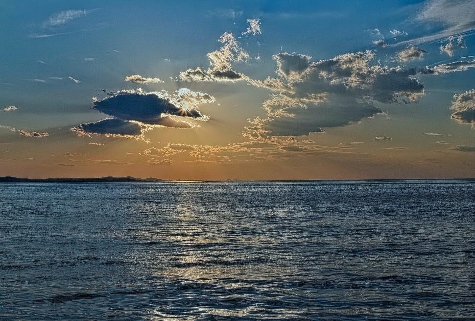 Free Image of Sunset - Evening over the Sea 
