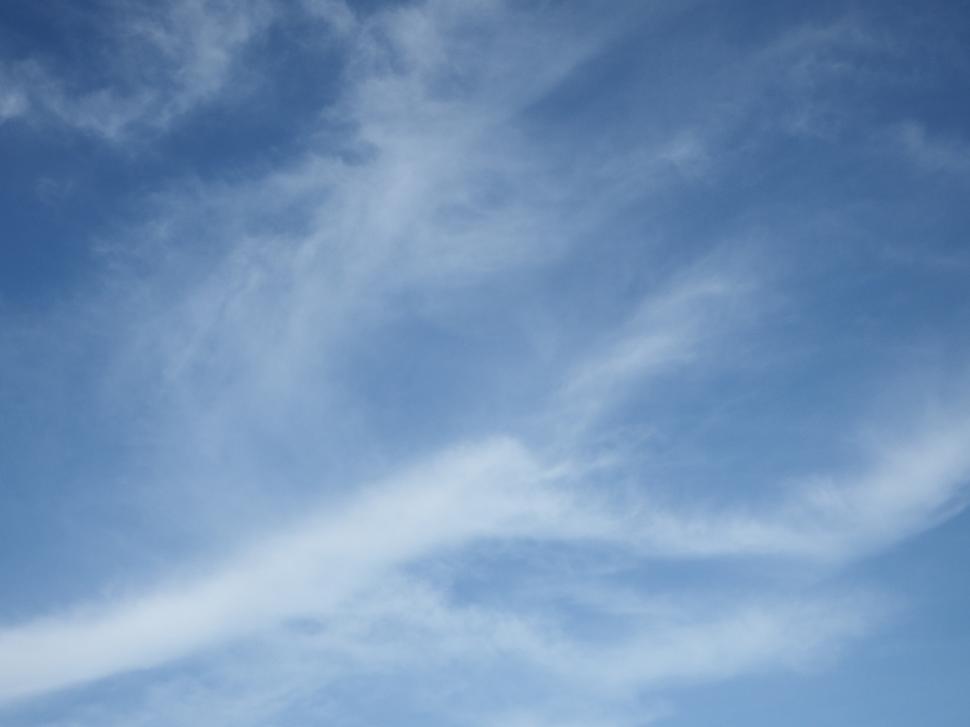 Free Image of Blue Sky and Fluffy White Clouds  