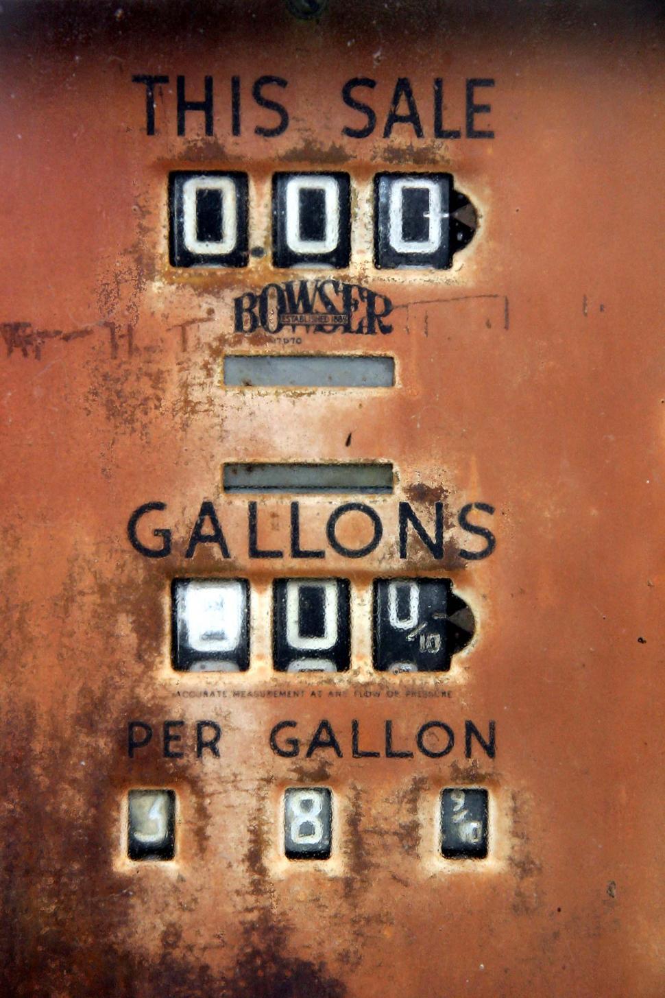 Free Image of Rusted Metal Box With Buttons and Numbers 