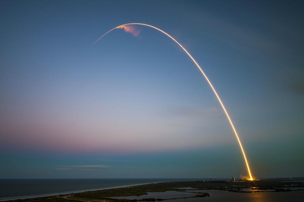Free Image of Rocket Launching With Long Tail 