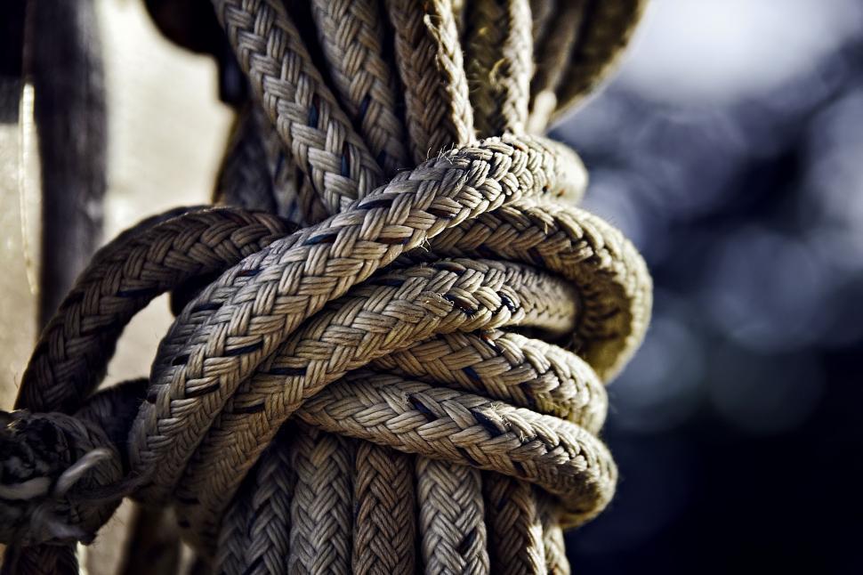 Free Image of Close Up of Rope on Boat 