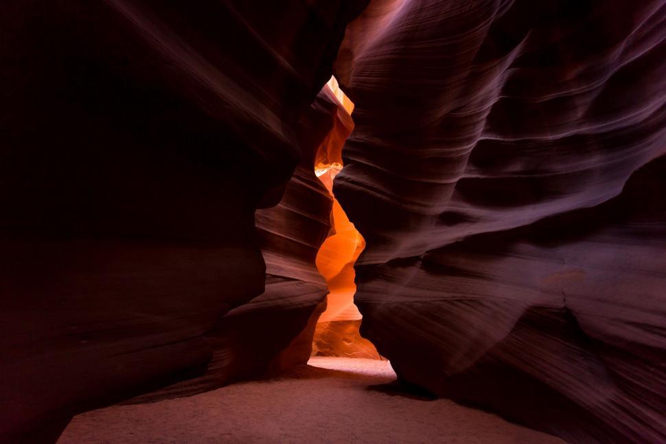 Free Image of Narrow Slot in the Side of a Canyon 