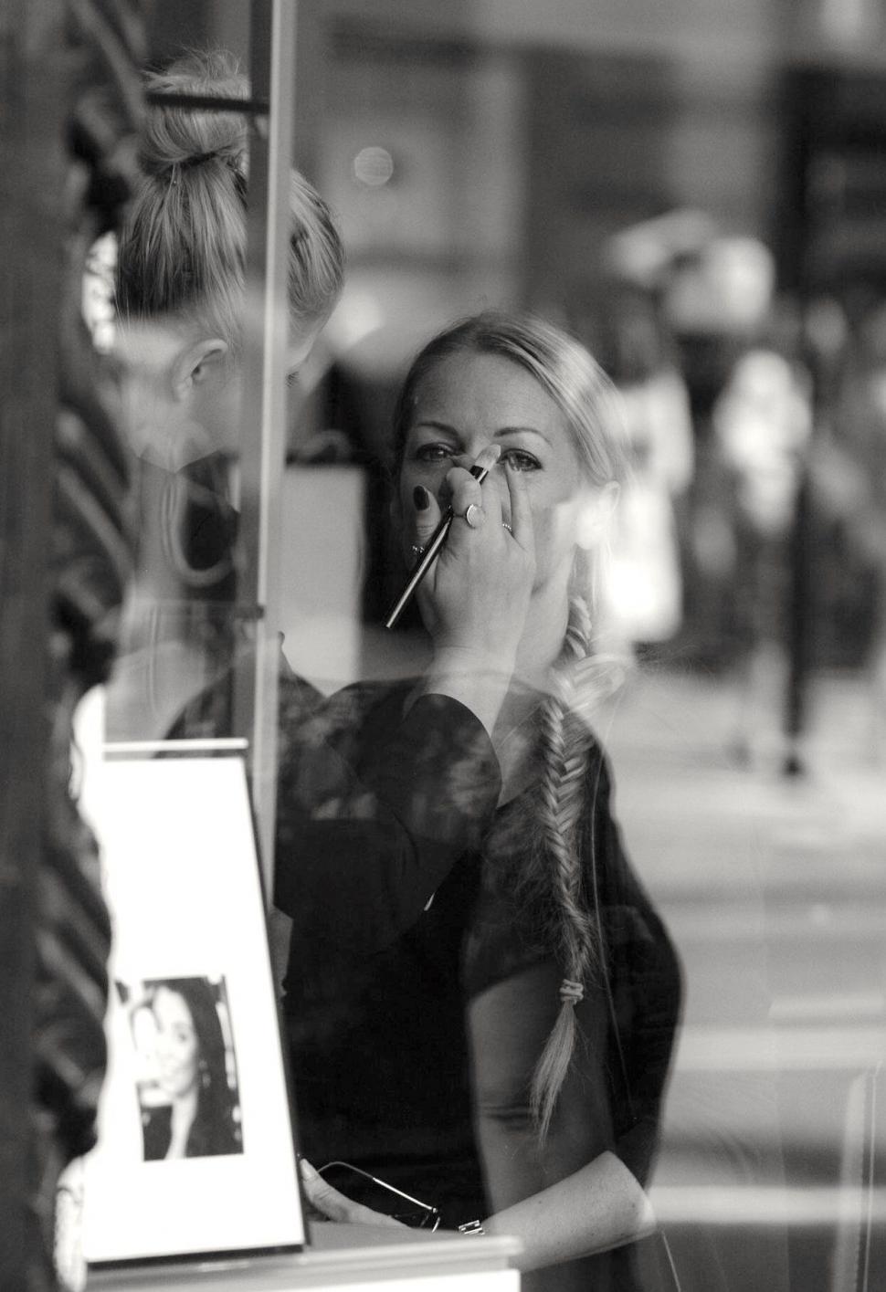 Free Image of Woman Smoking a Cigarette 