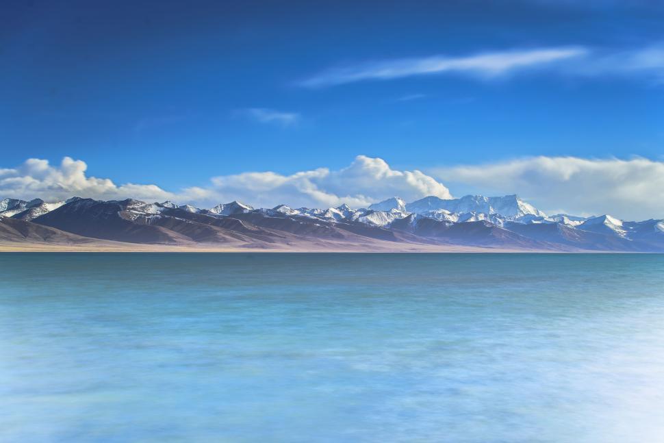 Free Image of Majestic Water Body and Mountain Range 