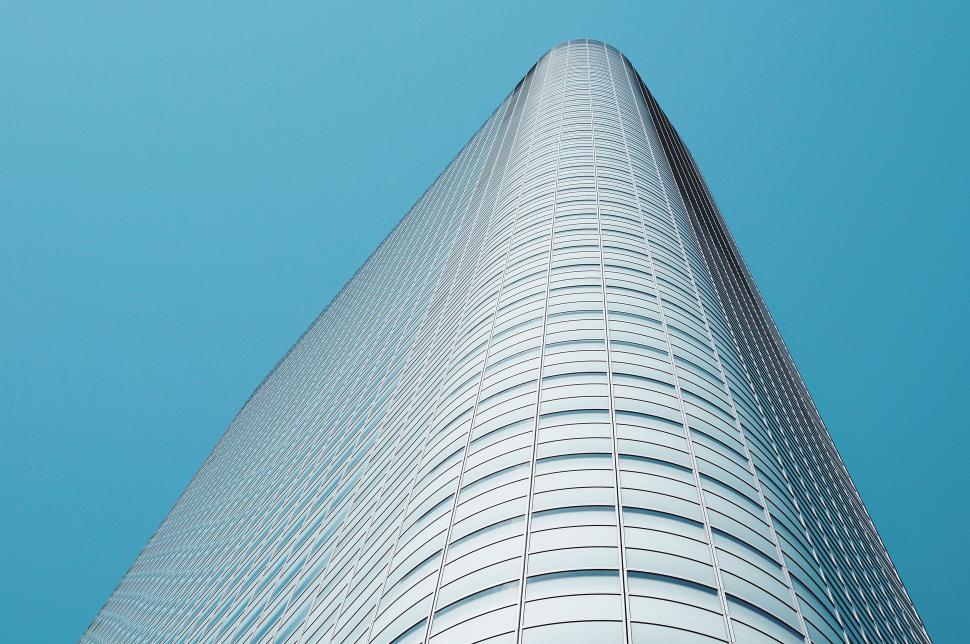 Free Image of Tall Building Against Blue Sky 