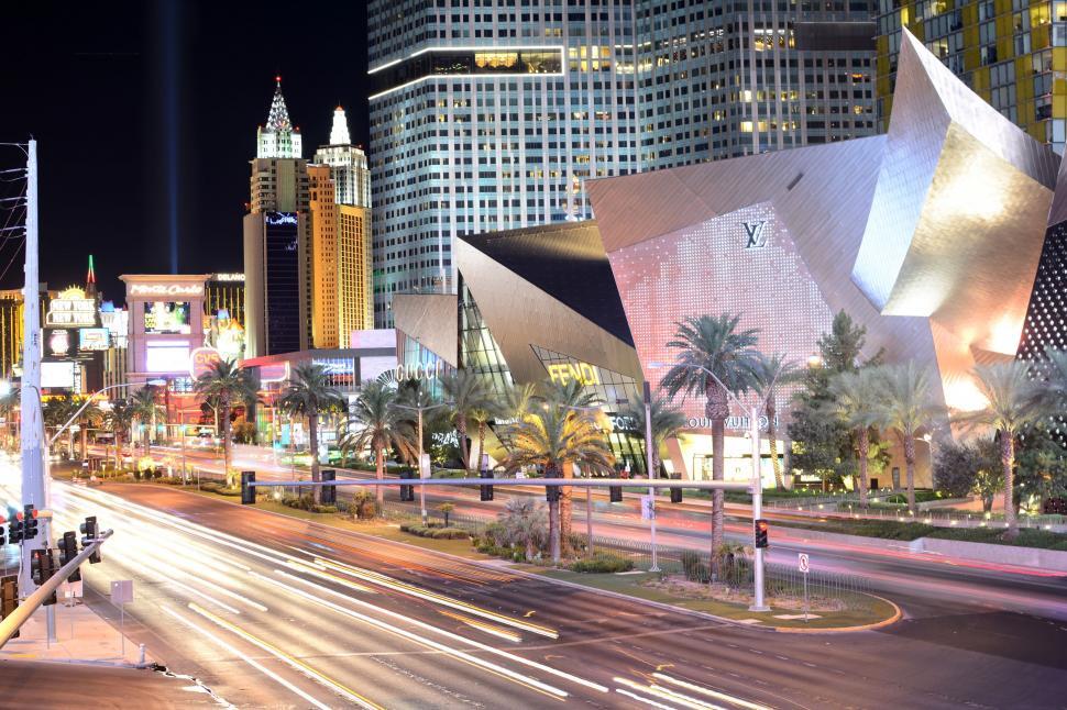 Free Image of The Las Vegas Strip Illuminated at Night 