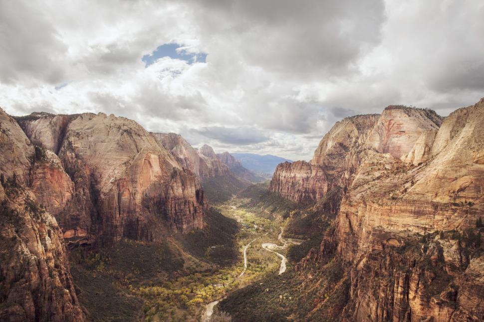 Free Image of Majestic Canyon With River Flowing 