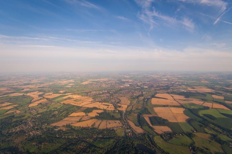 Free Image of Aerial View of a Vast Field of Crops 