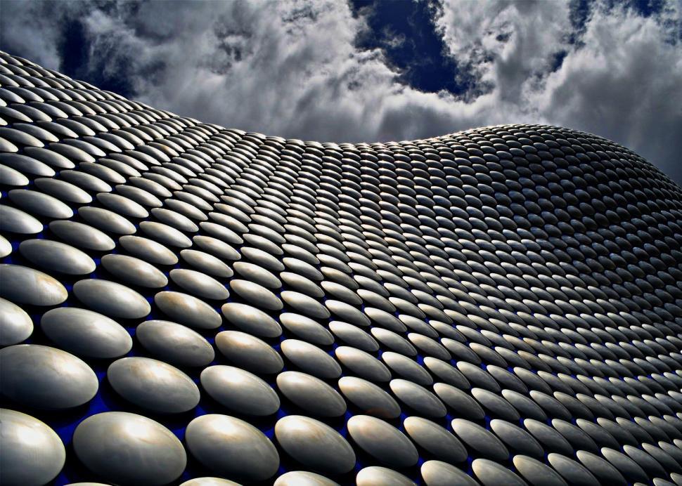 Free Image of Building Covered in Numerous Spherical Balls 