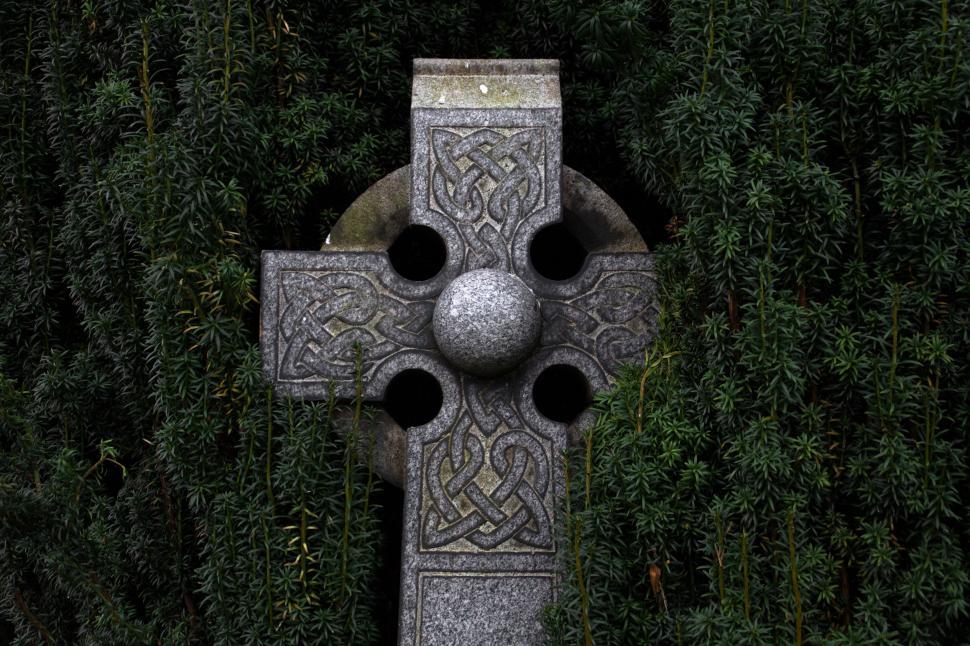 Free Image of Stone Cross in Field 