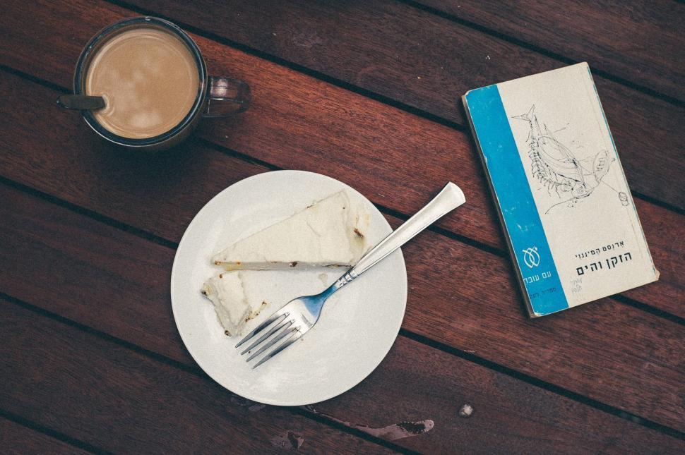 Free Image of Plate With Cake and Coffee 