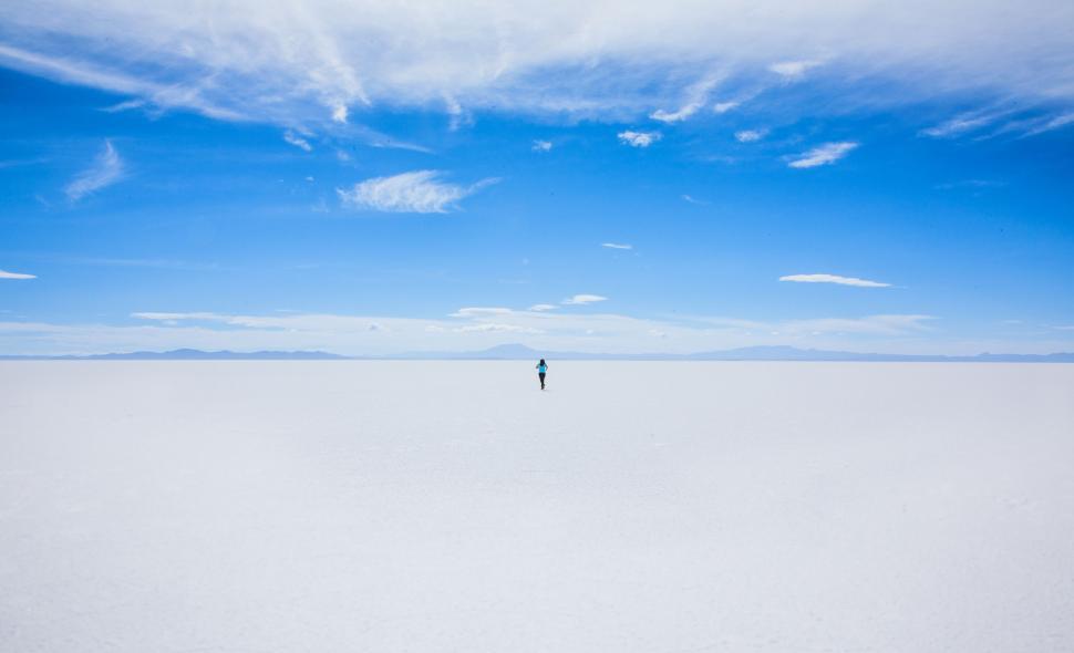 Free Image of Person Standing in Desert 