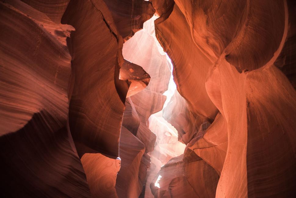 Free Image of Narrow Slot in Side of Canyon 
