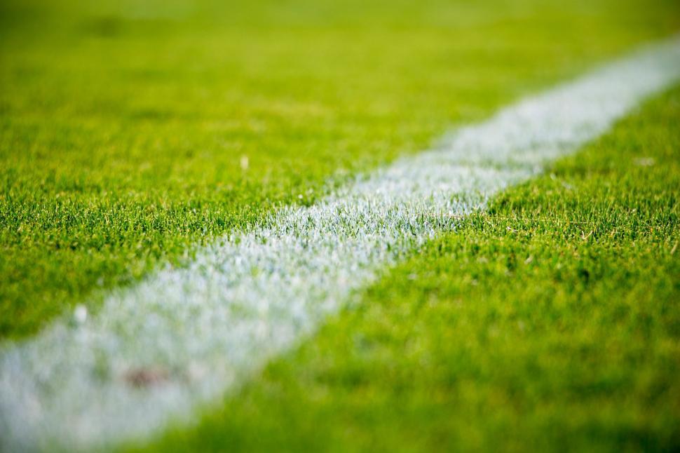 Free Image of Soccer Field With White Line 