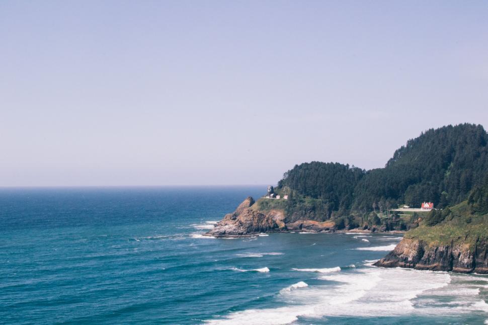 Free Image of Majestic Ocean and Coastline View 