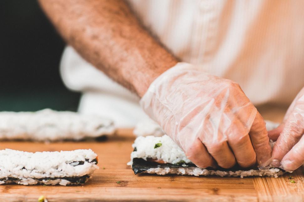 Free Image of Person With Gloves Making Cookies 