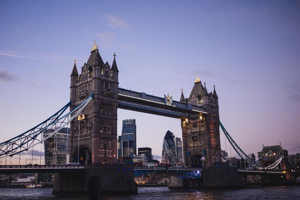 Free Image of London Bridge Viewed From the Water 