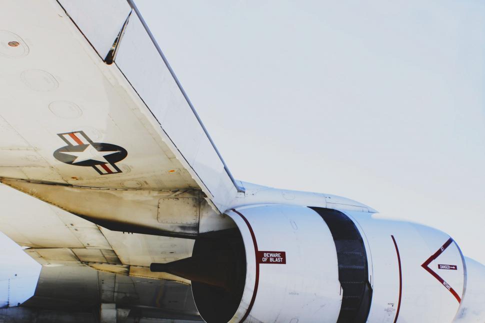 Free Image of Close Up of the Side of an Airplane 