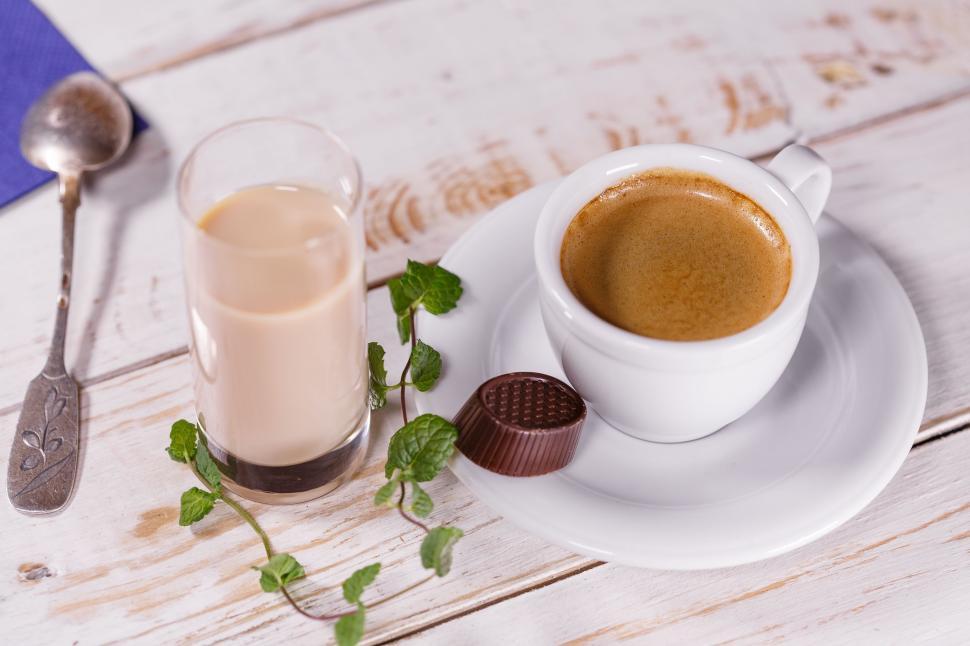Free Image of White Plate With Coffee Cup and Spoon 