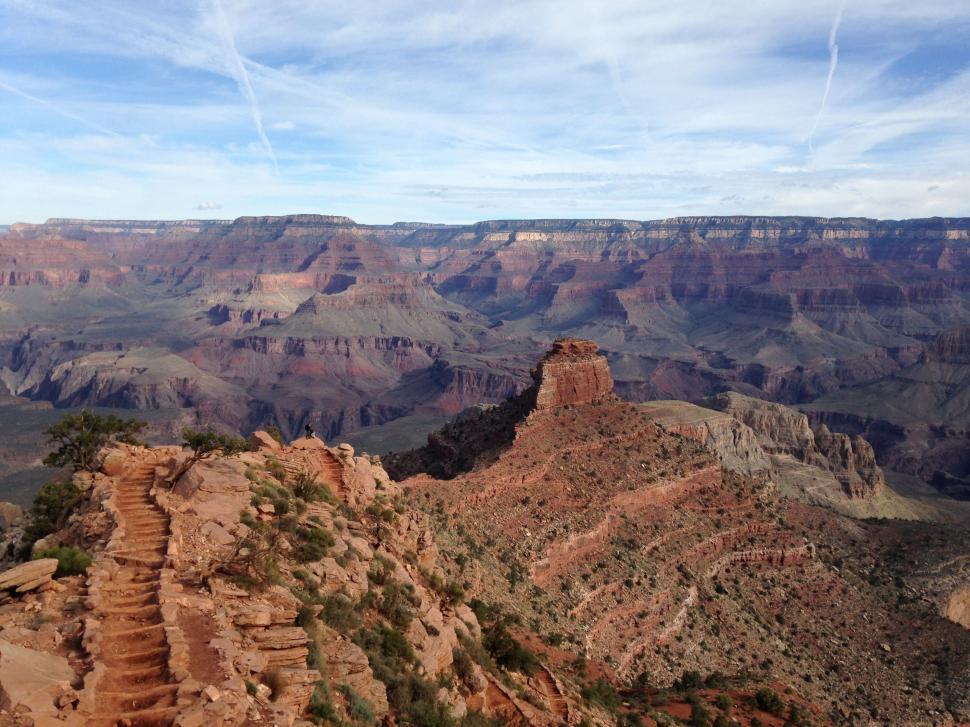 Free Image of Panoramic View of the Grand Canyon From Mountain Top 
