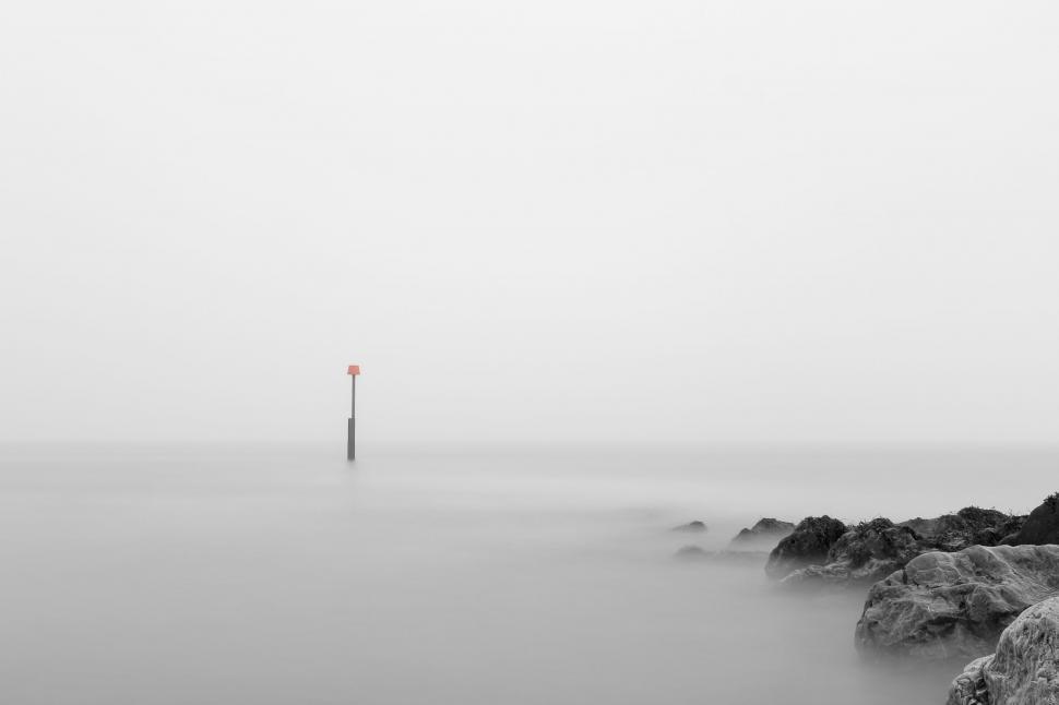 Free Image of Foggy Ocean Scene 