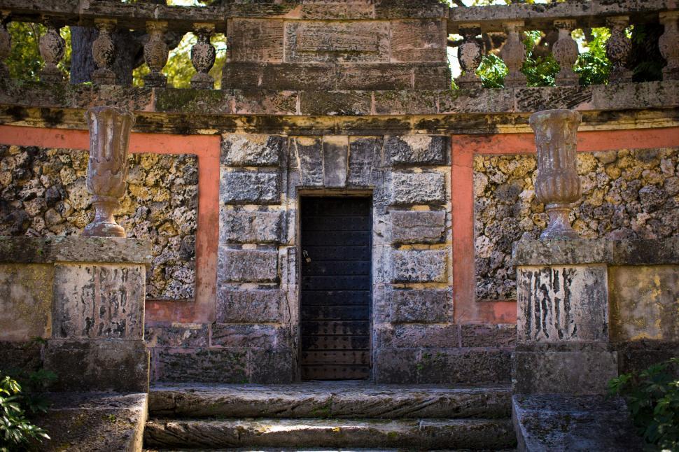 Free Image of Stone Building With Doorway and Steps 