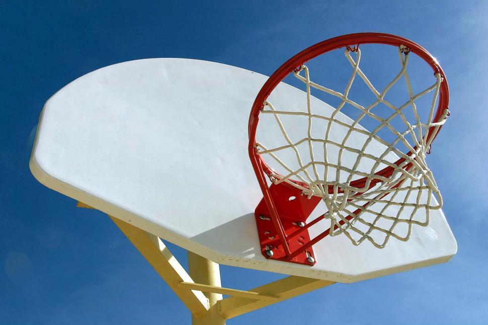Free Image of basketball hoops net pole sports backboard basket rim 