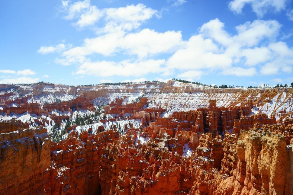 Free Image of Snowy Canyon Landscape in Winter 