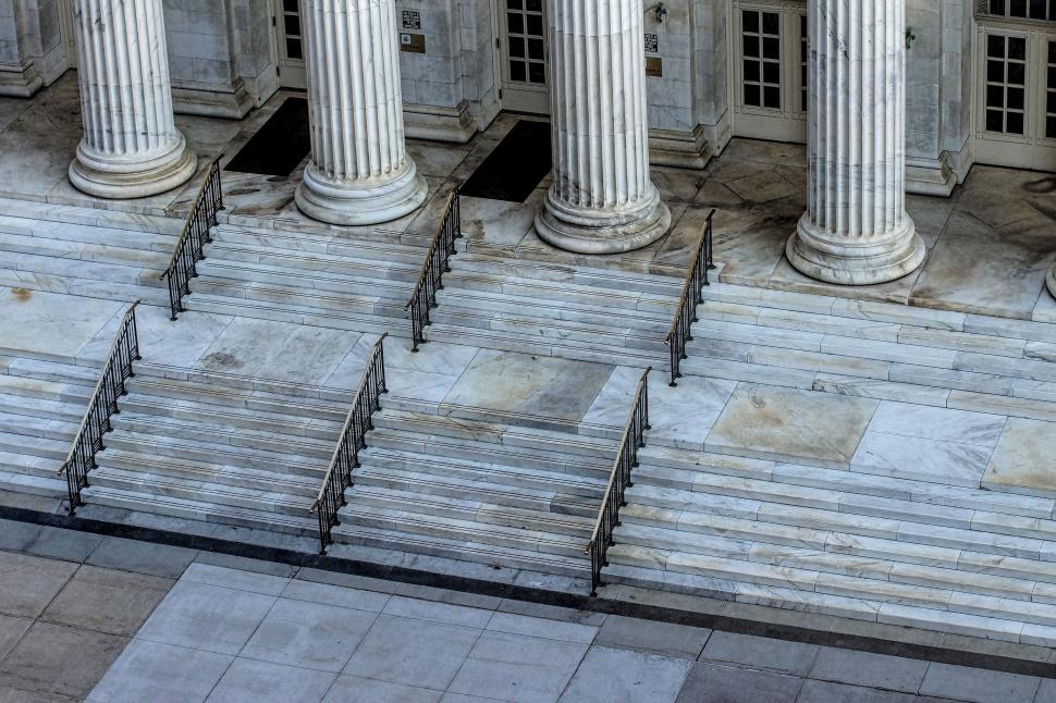 Free Image of Group of Steps Leading Up to a Building 