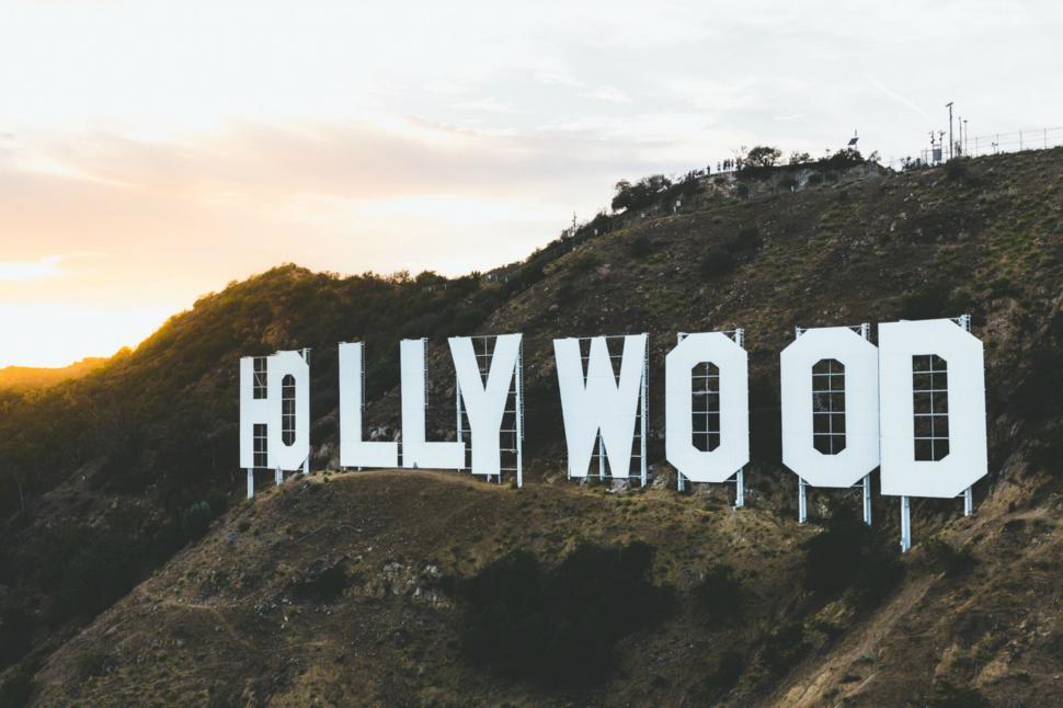 Free Image of The Hollywood Sign Stands Atop a Hill 
