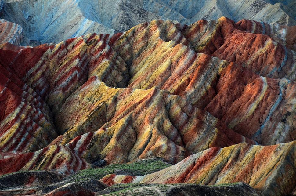 Free Image of Colorful Mountain Range in the Wilderness 