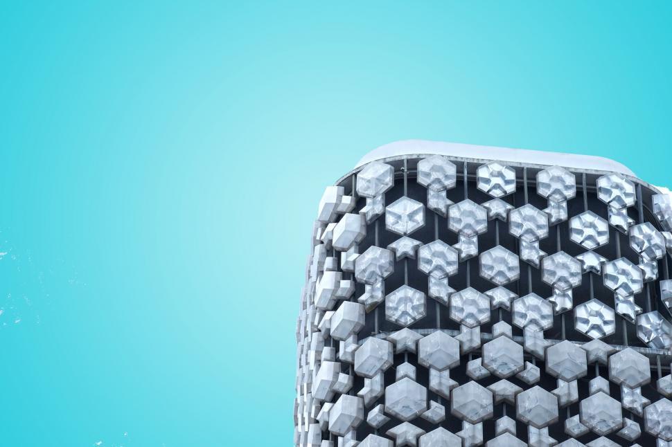 Free Image of Close Up of Building Against Sky Background 