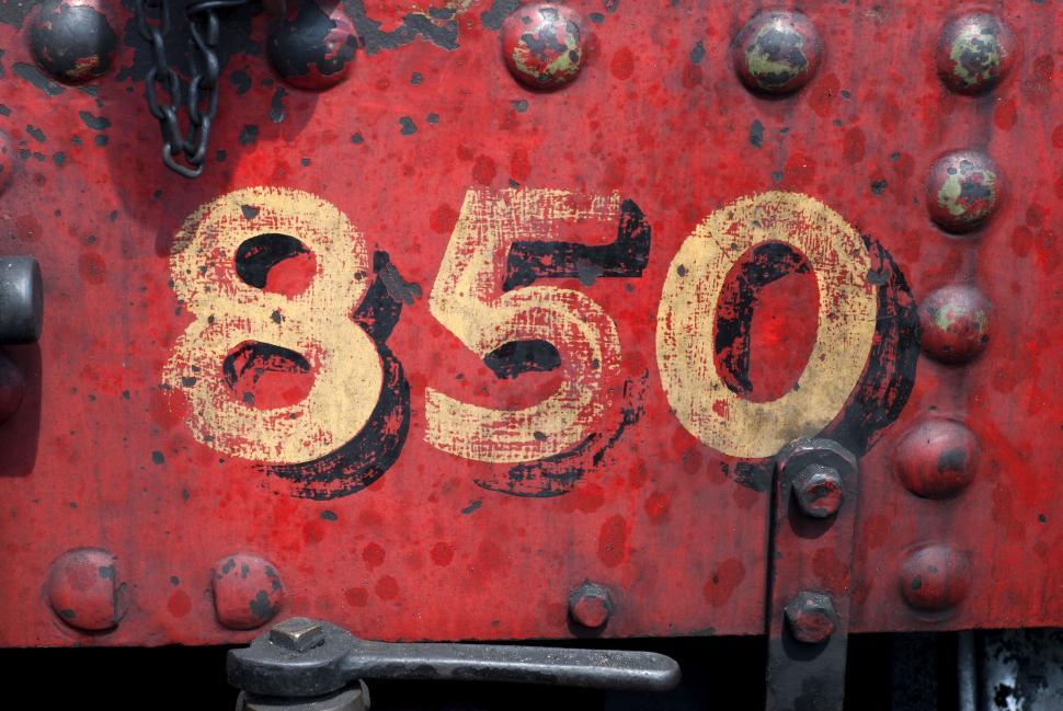 Free Image of Close Up of Numbers on a Train 