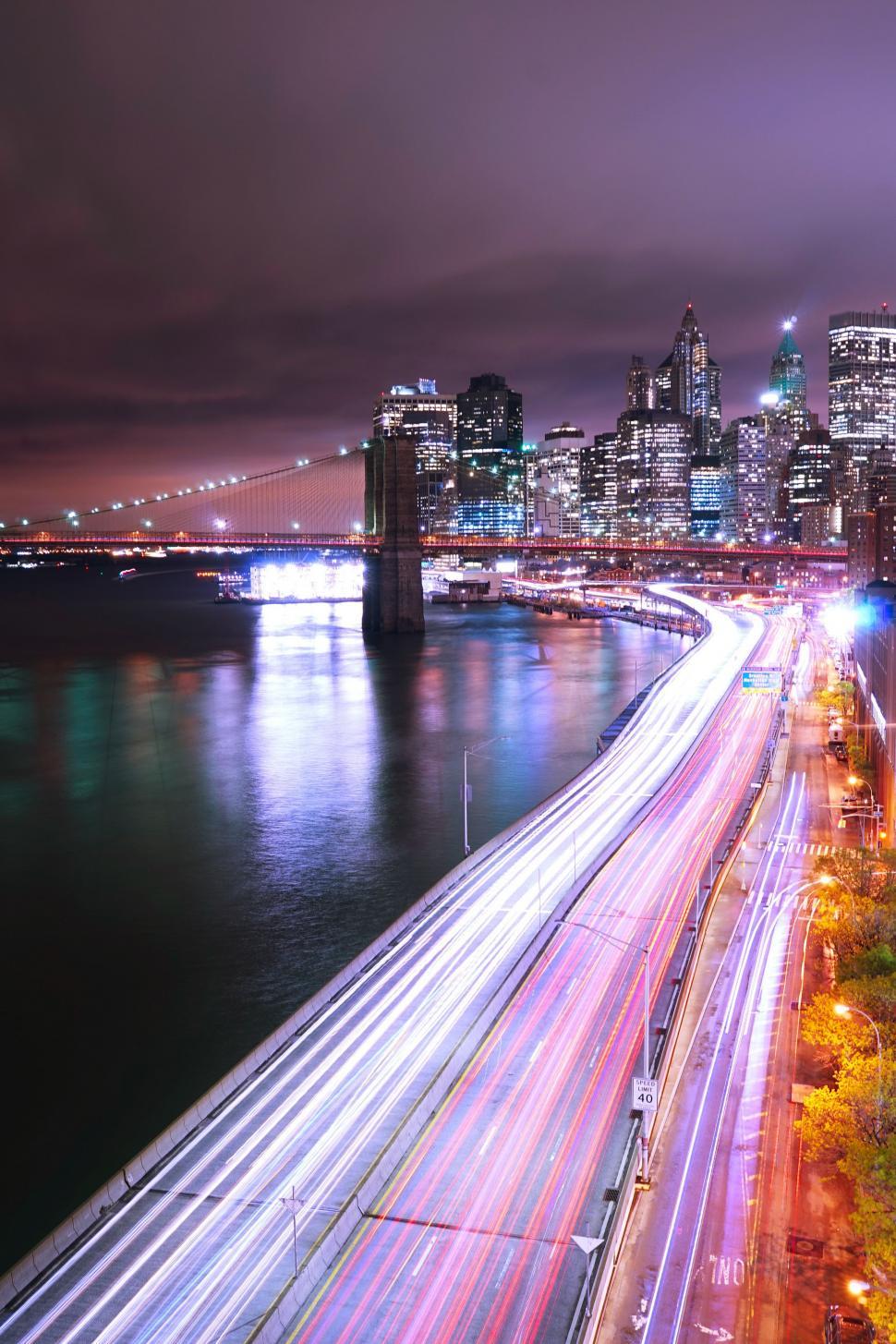 Free Image of Dynamic Cityscape With Long Exposure Lights 