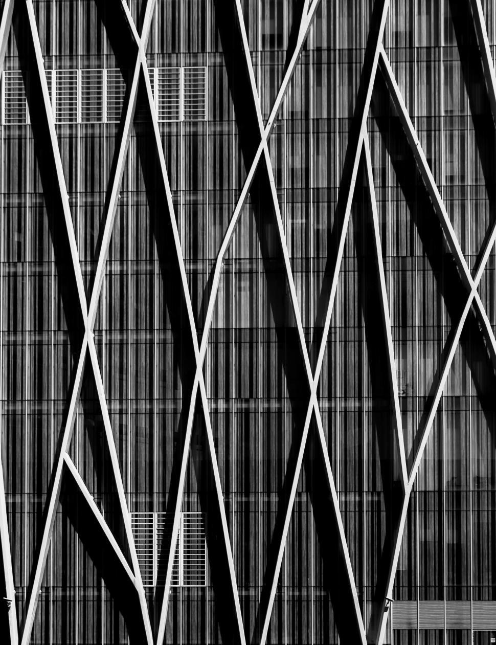 Free Image of Urban Building in Black and White 
