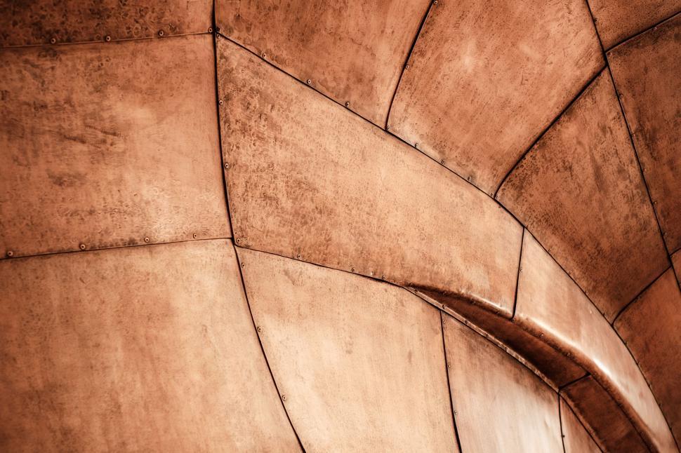 Free Image of Close-Up of Wall With Curved Design 