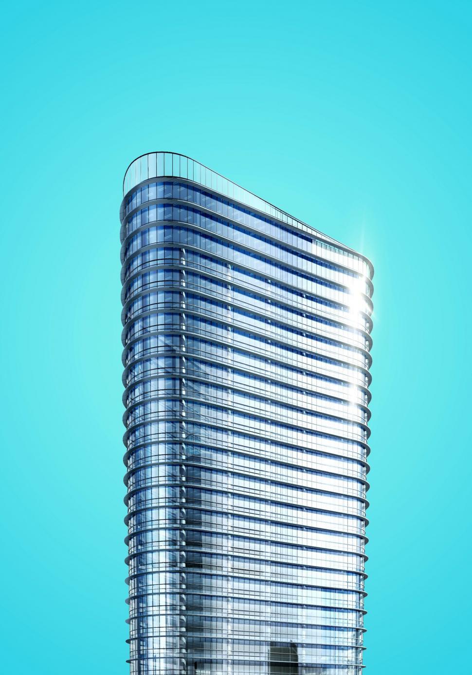 Free Image of The Towering Skyscraper in Urban Setting 