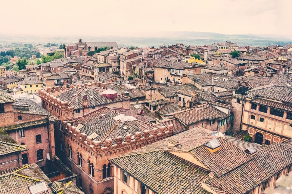Free Image of Aerial View of Historic City With Old Buildings 