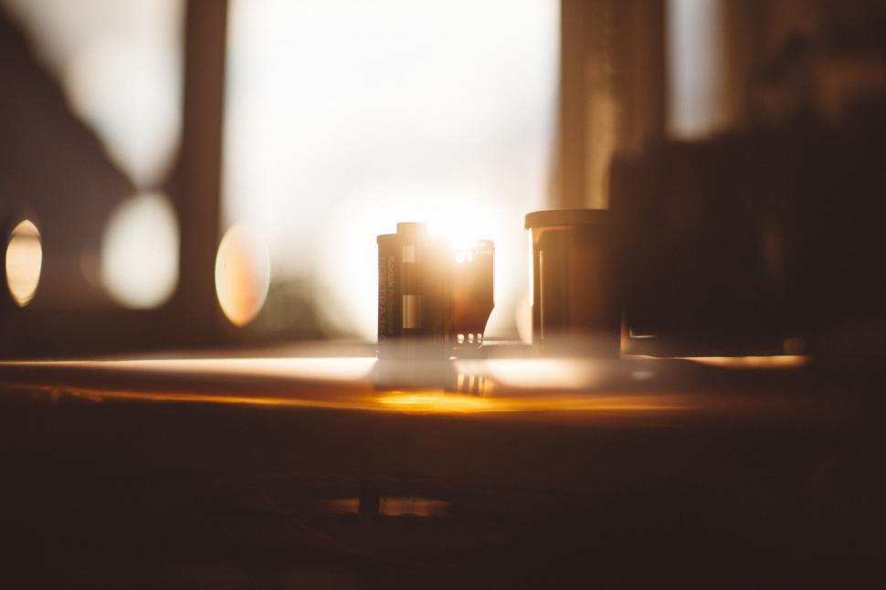 Free Image of Close Up of Table With Candle 