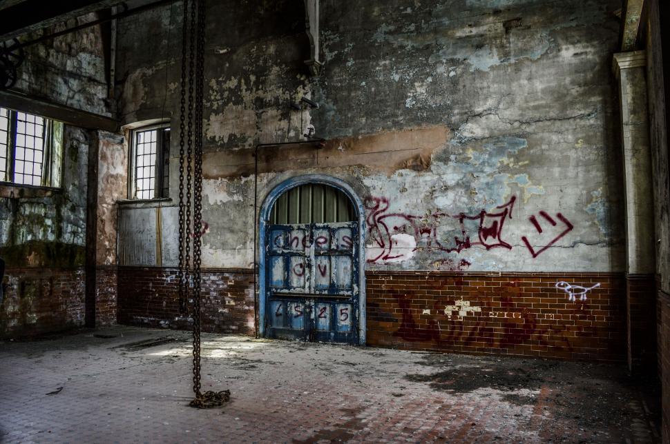 Free Image of Decaying Building Covered in Graffiti 