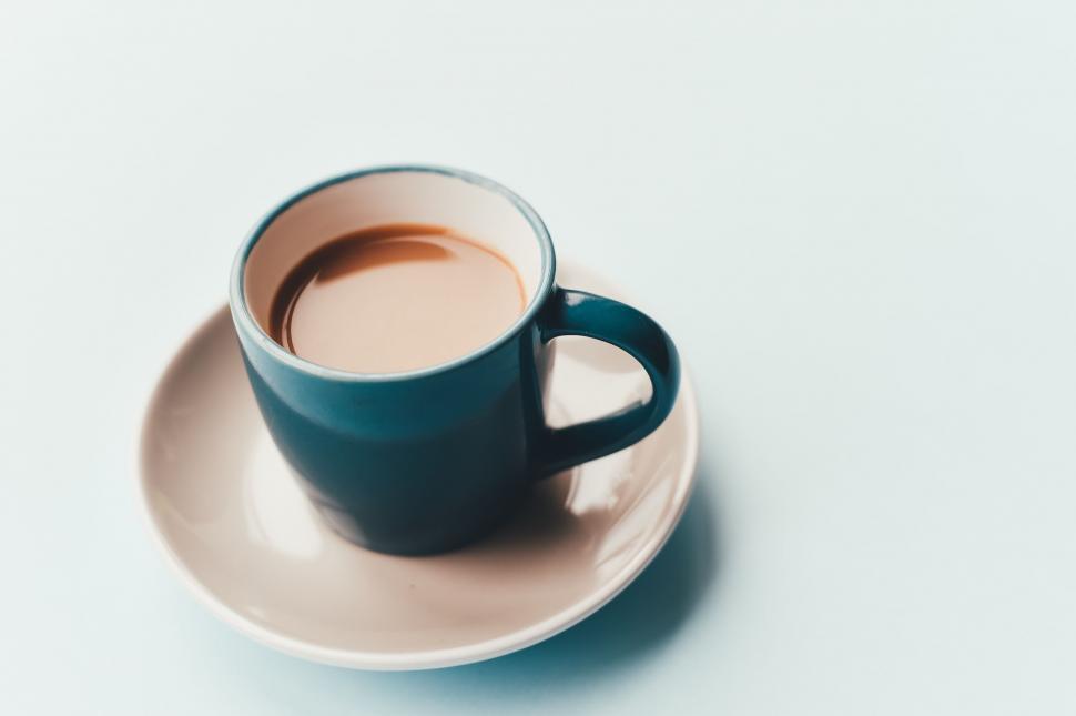 Free Image of A Cup of Coffee on a Saucer 