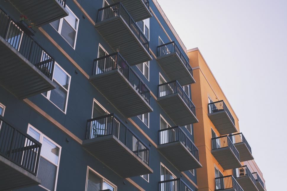 Free Image of Modern Apartment Building With Multiple Balconies 